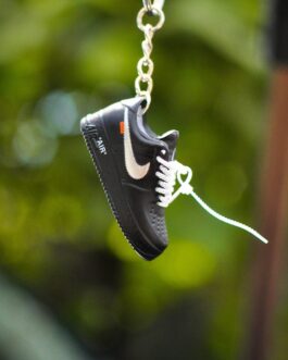 3D Sneaker Keychain Air Force 1 OffWhite Black