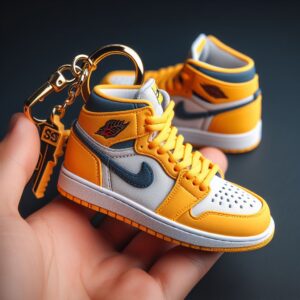 Read more about the article Unveiling the Air Jordan 1 “Not For Resale Varsity Maize” 3D Sneaker Keychain: A Mini Marvel for Sneaker Enthusiasts