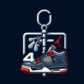 Read more about the article Iconic Design: Exploring the Air Jordan 4 Bred Keychain